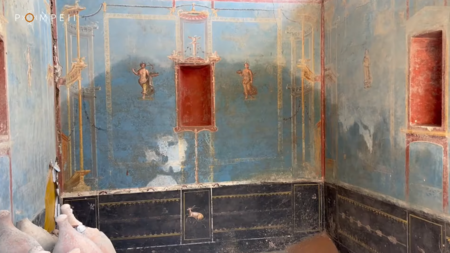 2,000 años después, pompeya sigue mostrando cosas sorprendentes: la última es una habitación azul para usos desconocidos