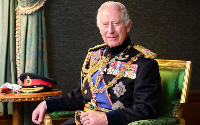 portrait of king in field marshal uniform released to mark armed forces day