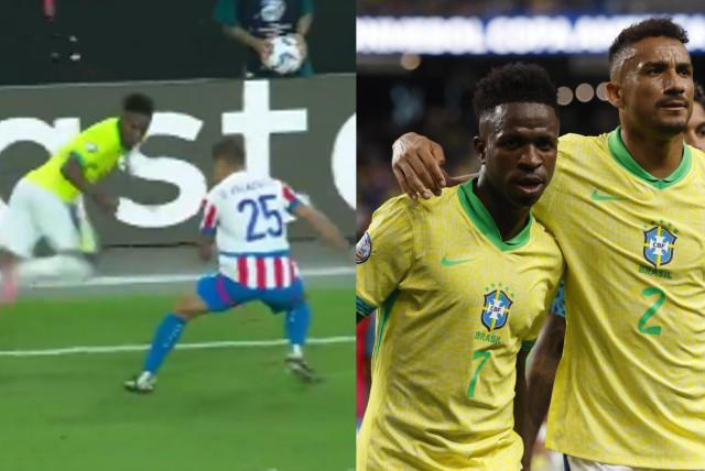 vinicius imprime la magia que le falta a brasil: anotó un golazo tras una bicicleta y se desahogó (video)