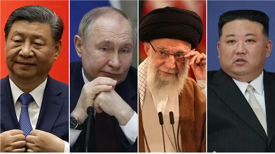북한, 러시아, 중국, 이란의 “악의 동조(the alliance of evil)”