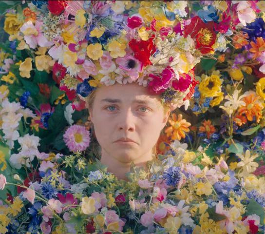 florence pugh's “midsommar”-inspired flower crown is totally bringing back memories of the 2019 horror film