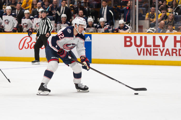 blues trade for blue jackets winger, extend him