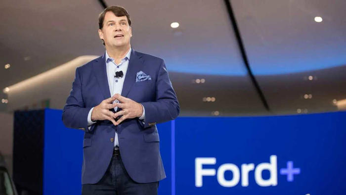 ford ceo hits back at electric vehicle 'politics,' disinformation