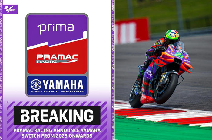 tinggalkan ducati, pramac racing resmi gabung yamaha di motogp 2025