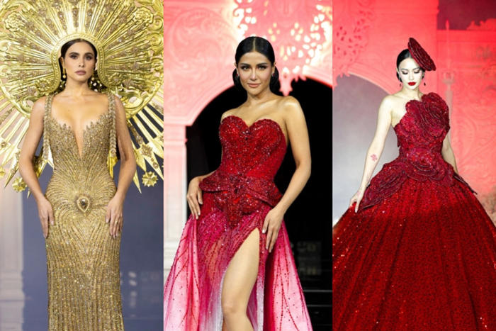 max collins, sanya lopez, arci muñoz share the runway with beauty queens