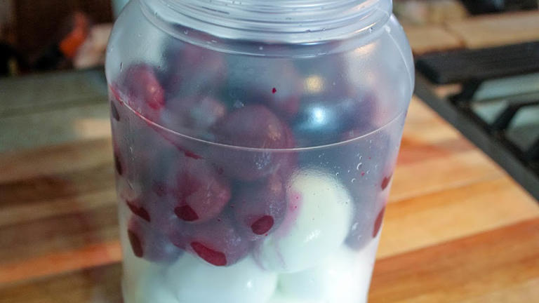 While pickled eggs may not be for everyone, this is a treat for someone ...