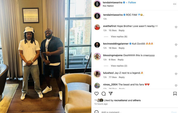 picture: springbok legend ‘beast’ meets with jay-z in the usa