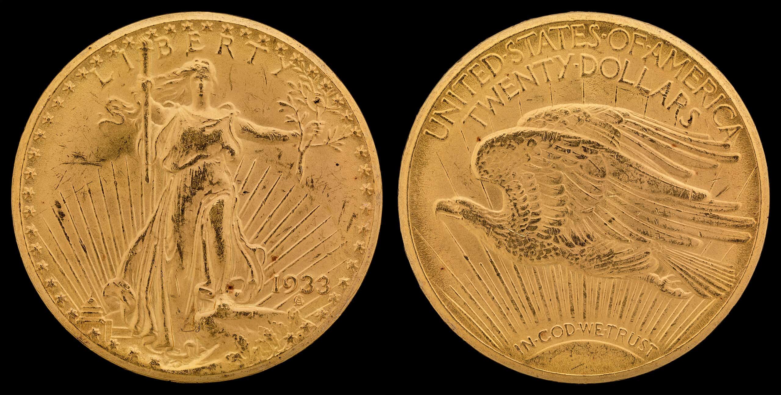 <p>The 1933 Saint-Gaudens Double Eagle is one of the rarest coins in the world. It features Lady Liberty striding forward with a torch and olive branch, designed by Augustus Saint-Gaudens. The reverse shows a majestic eagle in flight, symbolizing liberty and peace. This coin was never officially circulated due to the discontinuation of the gold standard during the Great Depression. Only a few legally released coins exist today. One of these coins sold for a staggering <strong>$7.6 million</strong>. Its rarity, combined with its exquisite design, makes it a coveted piece for collectors.</p>