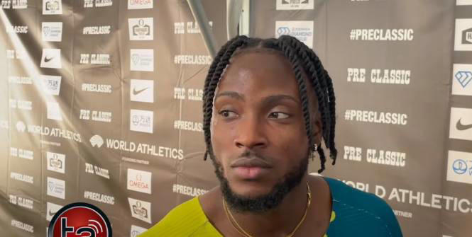 le jamaïquain kishane thompson signe la meilleure performance mondiale de l'année sur 100 m en 9''77
