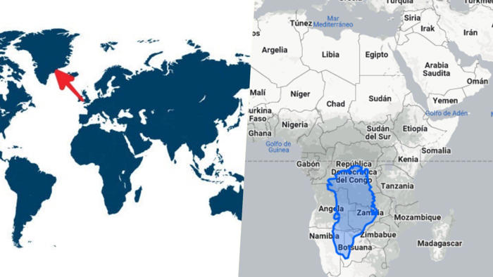 esta herramienta muestra el tamaño real de los países y permite compararlos entre ellos