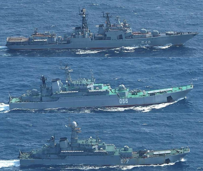 russia and china naval forces ramp up moves near us ally