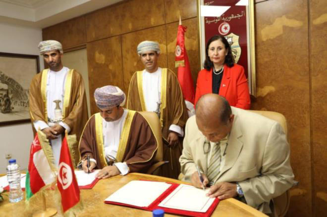 tunisia and oman sign air services agreement between their territories and beyond