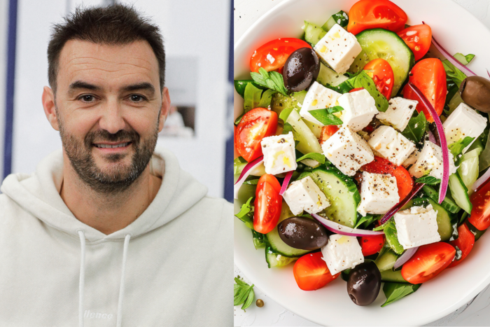 “c’est vraiment d’une grande fraîcheur’ : cyril lignac donne tous ses conseils pour obtenir une salade grecque parfaite