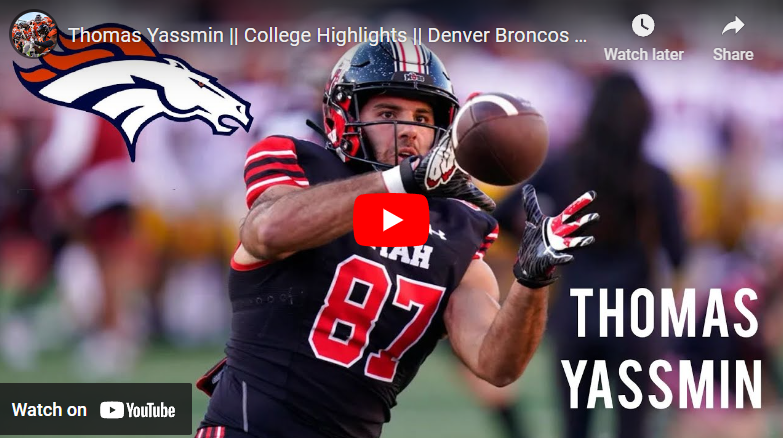 check out these highlights of new broncos te thomas yassmin