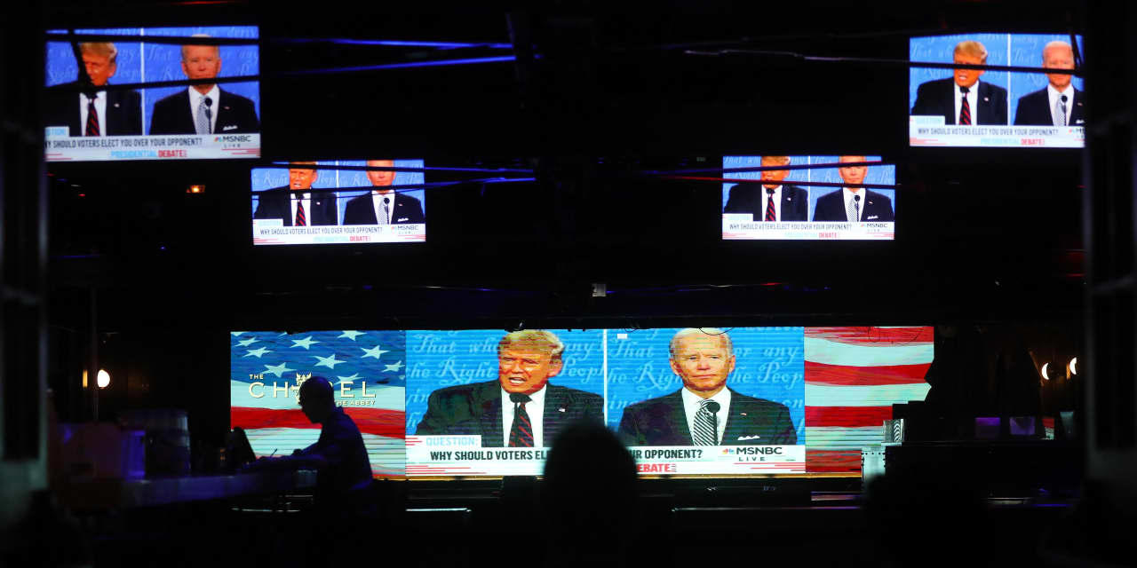stocks reaction to presidential debate a warning against mixing politics and portfolios