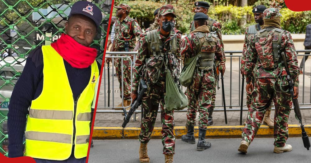 kind kenyans gift safaricom security guard locked outside during protests ksh 30k