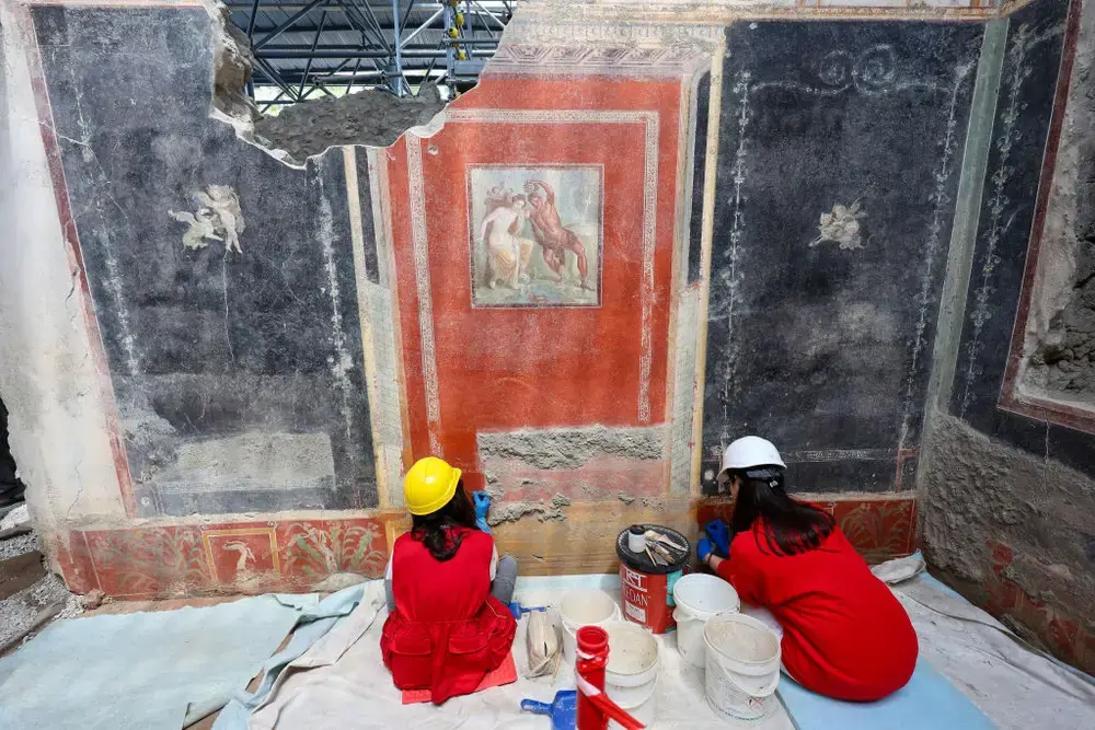 ausgrabung in pompeji zeigen, wie das luxus-leben der antiken römer aussah