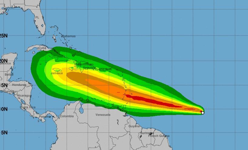 tropical storm beryl forms in atlantic, forecast to strengthen into hurricane