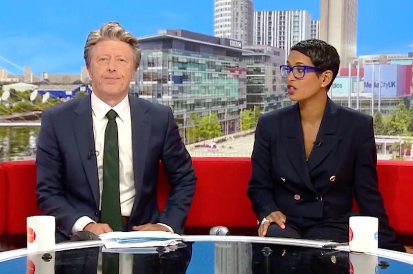 bbc breakfast's charlie stayt forced to apologise live on air after broadcast blunder