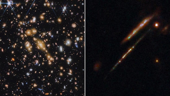 peer back in time to 460 million years after the big bang with these visuals of ‘first-ever star clusters’