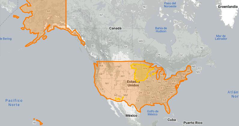 esta herramienta muestra el tamaño real de los países y permite compararlos entre ellos
