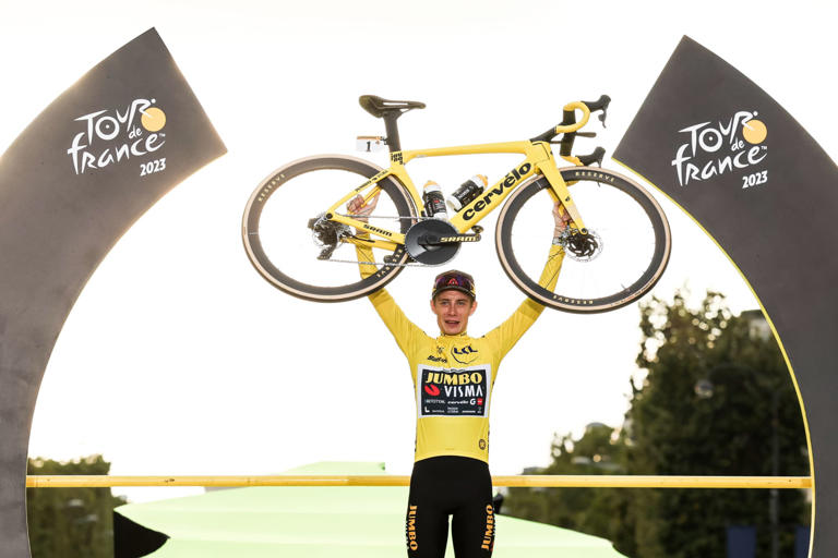 Le Danois Jonas Vingegaard après sa victoire au Tour de France 2023