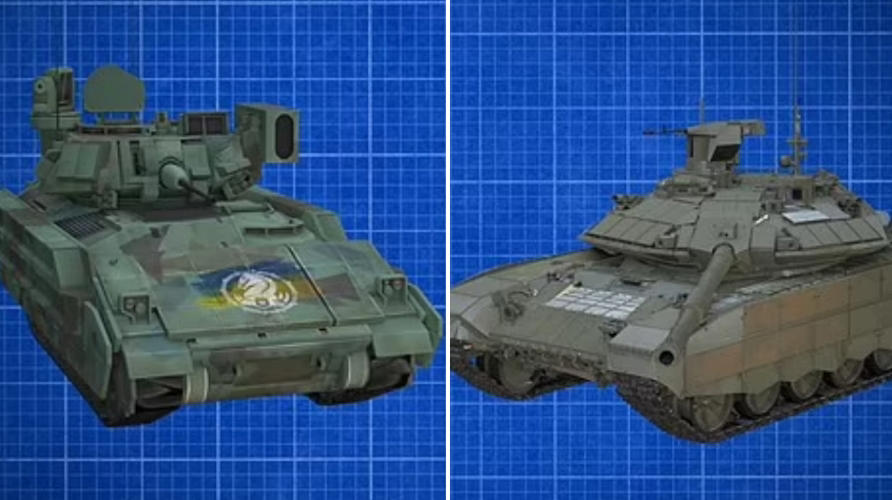 美 최강 장갑차 vs 러 최강 탱크 맞붙었다…승자는 누구?[포착](영상)