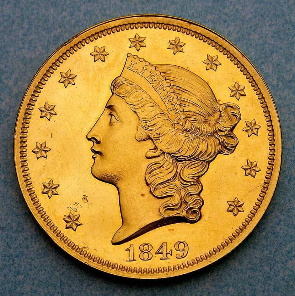 <p>The 1849 Double Eagle is the first $20 gold coin minted by the United States. Only one known specimen exists, housed in the Smithsonian Institution. This coin marks a pivotal moment in U.S. monetary history, symbolizing the wealth of the California Gold Rush. Its rarity and historical importance make it a highly sought-after piece. While the coin itself is considered priceless, if one were to be sold, it could easily fetch over $10 million.</p>