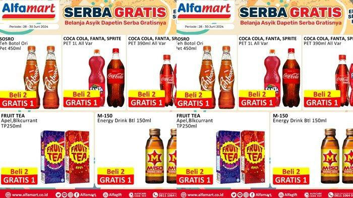 amazon, katalog promo alfamart hari ini 29 juni 2024,minuman soda hingga teh botol beli 2 gratis 1