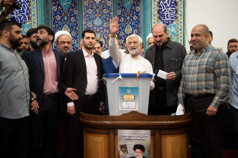 khamenei protege, sole moderate to battle in iran's presidential run-off