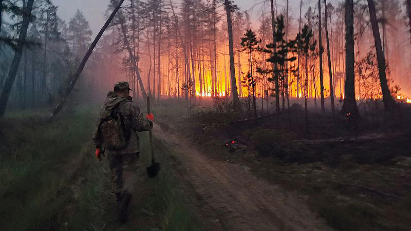les feux de forêt arctiques qui ravagent le grand nord russe libèrent des mégatonnes de carbone