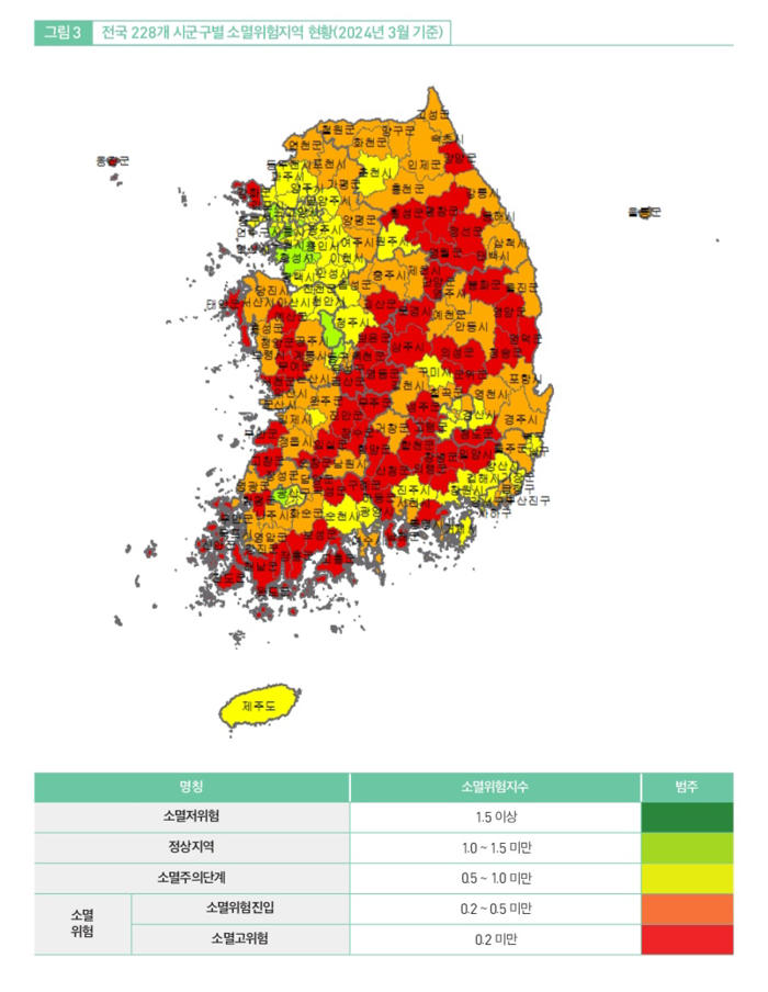 전남 '인구소멸 위험지역' 22개 시·군 중 20개