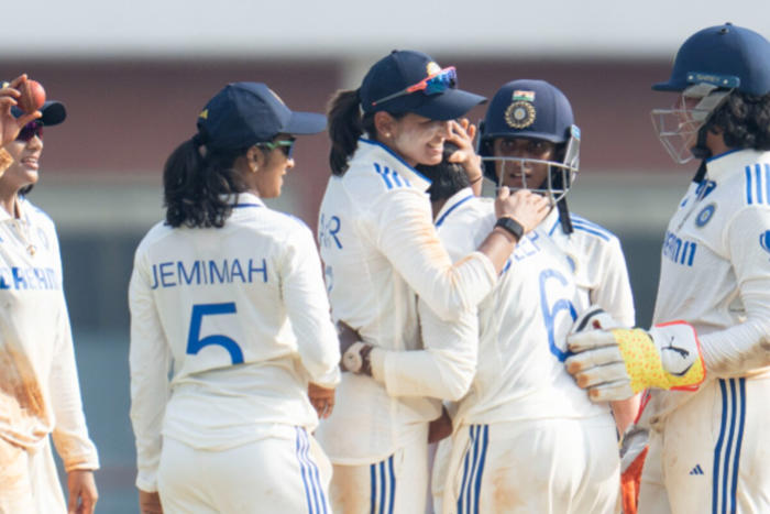 ind-w vs sa-w, one-off test day 3 live scorecard and updates: india women overpowering south africa women