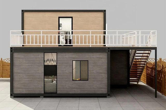 amazon, this luxurious 2-story tiny house has skylights, a balcony, and even an optional elevator