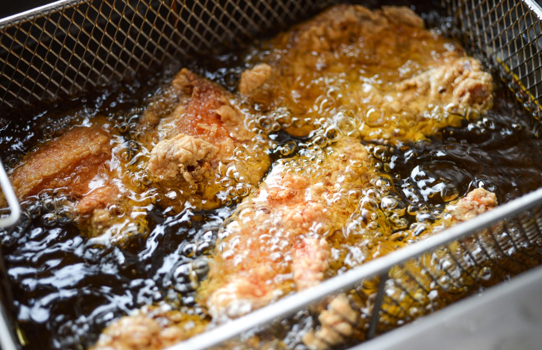 Get the oil hot enough