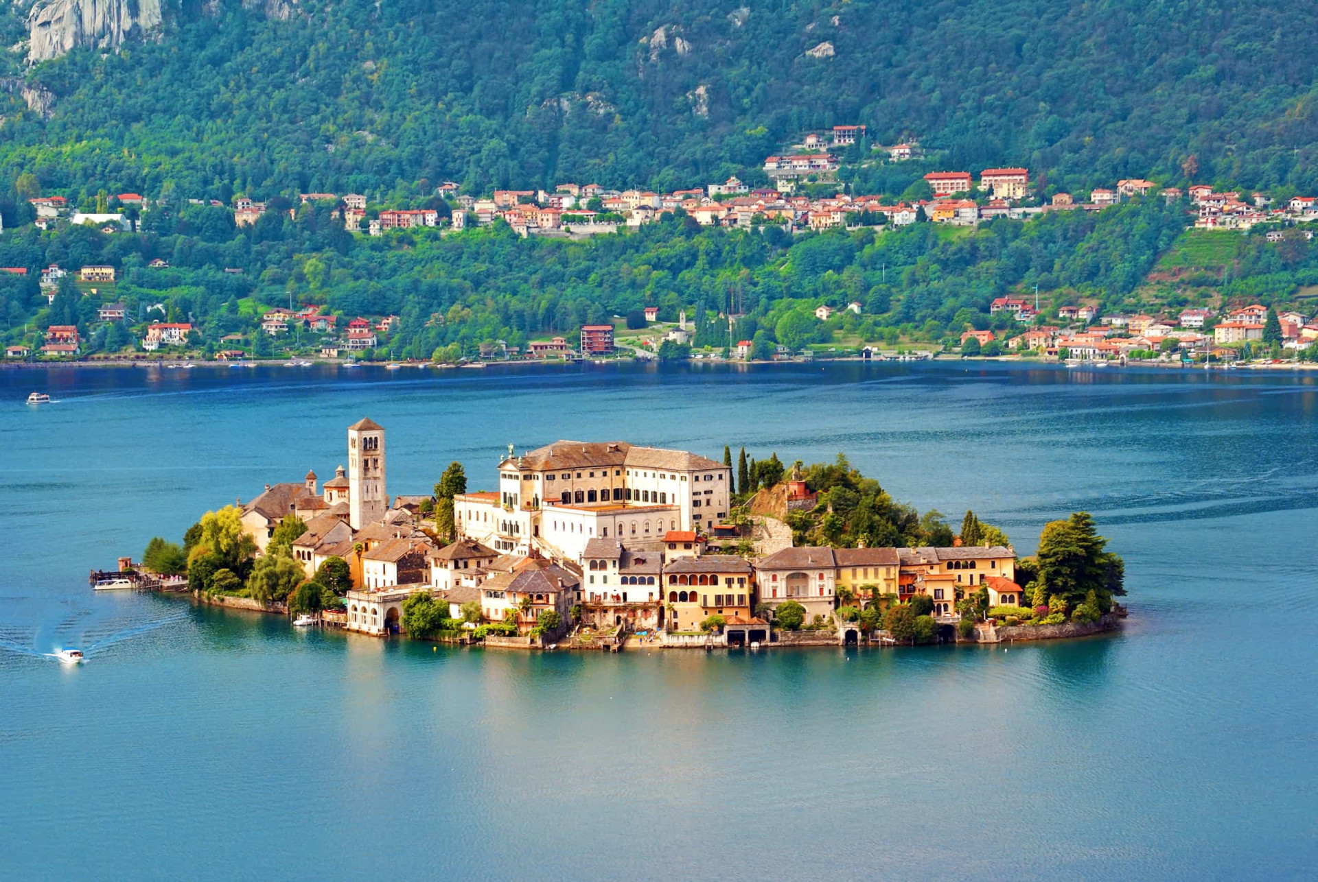 <p>The ancient village of Orta San Giulio is especially known for Isola di San Giulio, an island set within Lake Orta on which nestles the Basilica di San Giulio.</p>