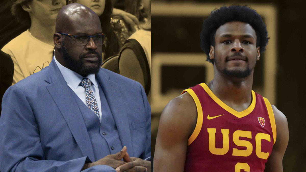 shaq says the public scrutiny for bronny james needs to stop: 