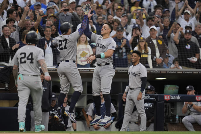 judge, soto y stanton acumulan más cuadrangulares esta temporada que los marlins y los nationals