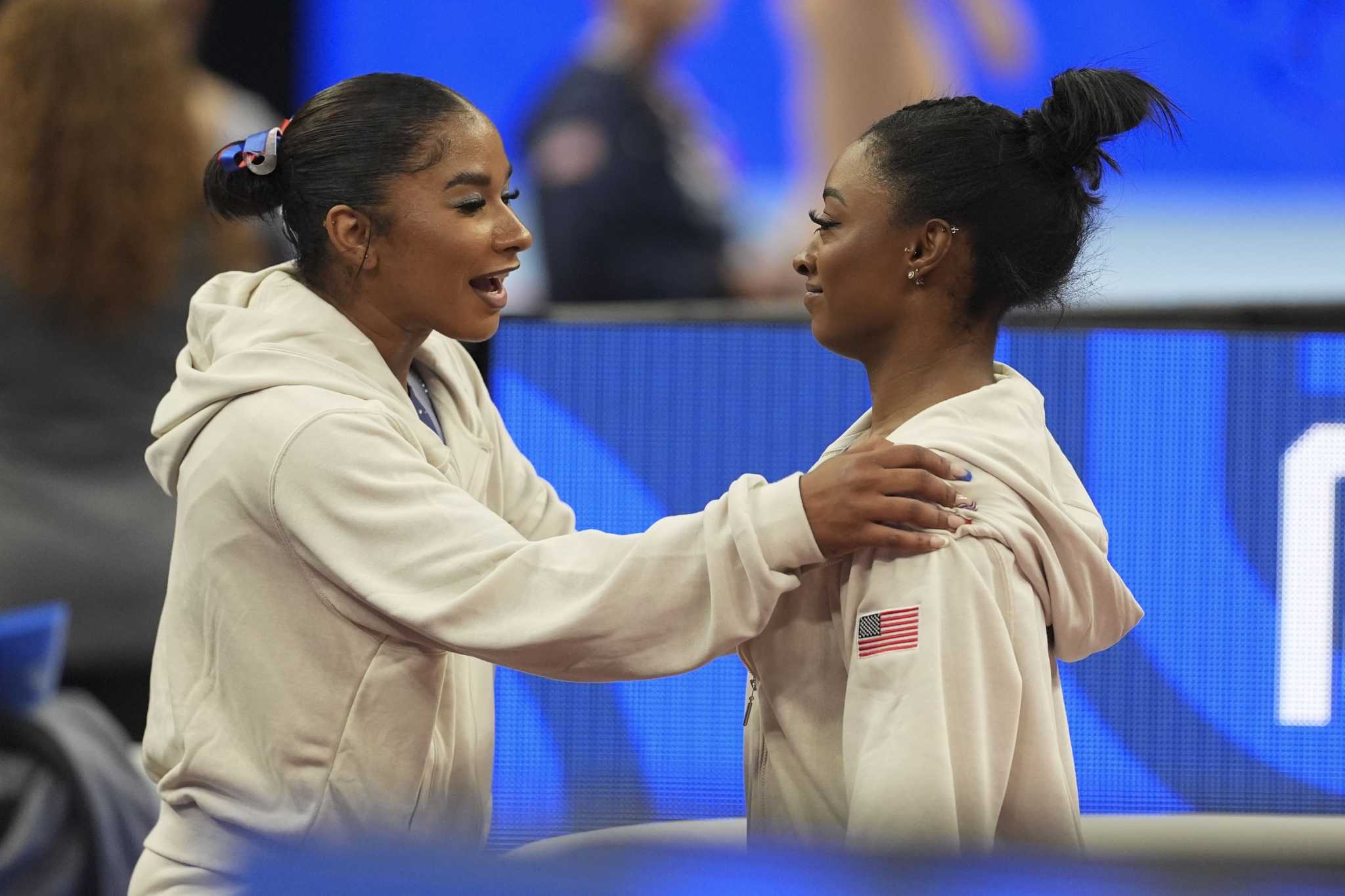 Simone Biles, Jordan Chiles Leading Five World Champions Centre ...