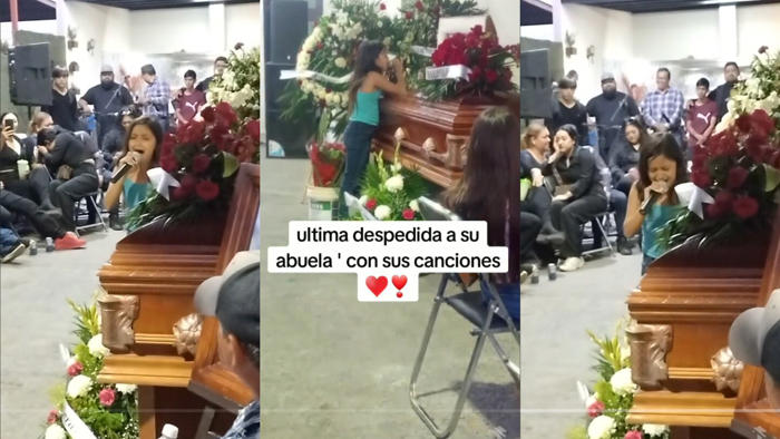 talentosa niña se vuelve viral por cantar en el funeral de su abuela | video