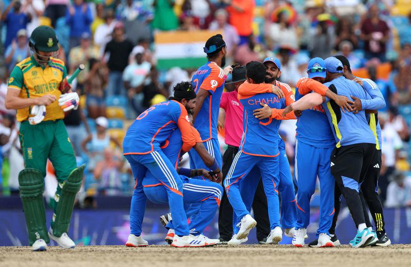 cricket-india edge s africa in thriller to win t20 world cup title