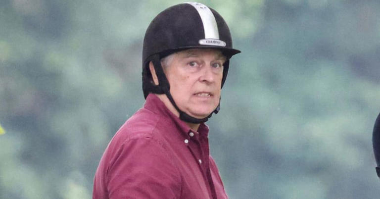 The Duke of York photographed in 'unflattering pics' while horseback riding on June 2, 2024. MEGA