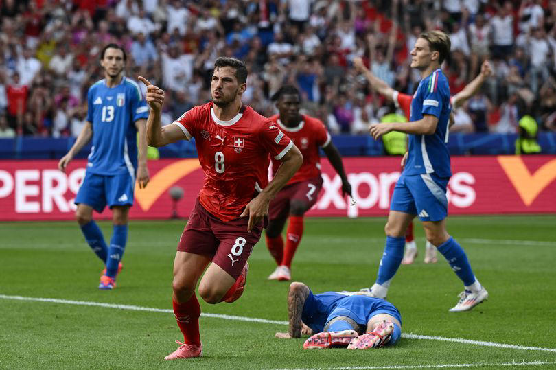 euro 2024: switzerland dump out holders italy to set up potential england quarter-final