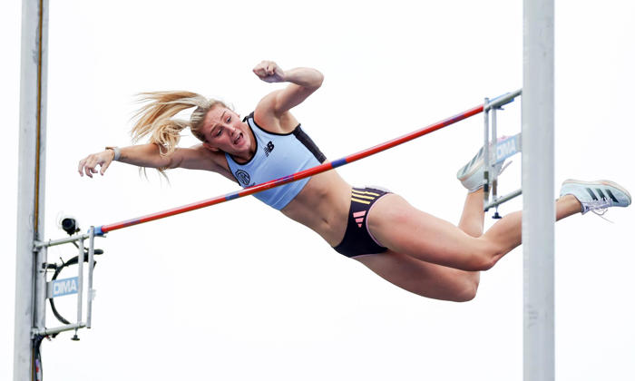molly caudery extends hot streak with pole vault victory at the british trials