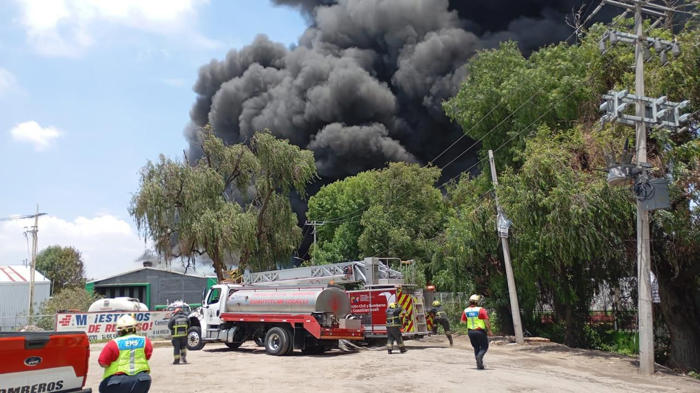 video se registra incendio en fábrica de aditivos de automóviles en cuautitlán izcalli; ya fue controlado