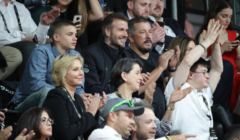 In October 2018, Beckham attended Harry’s Invictus Games for injured service people in Sydney, Australia, but was purportedly kept away from the prince at Markle’s behest. He is pictured at the time. Matt Baron/REX