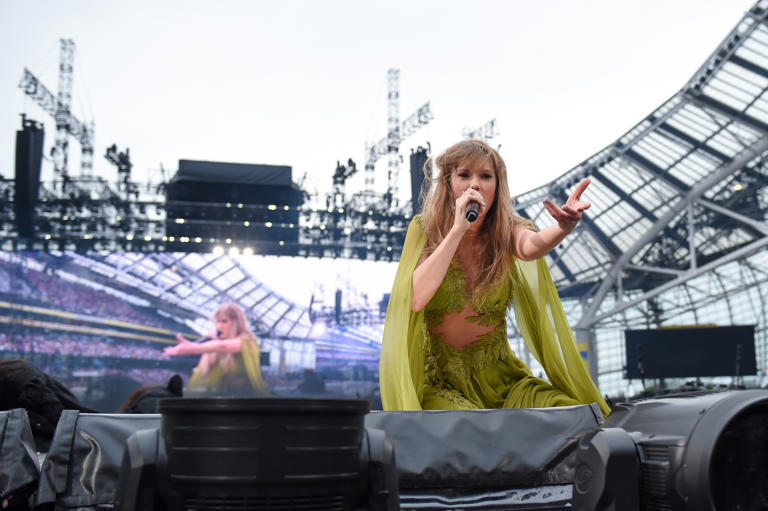 Taylor Swift performs on stage at Aviva Stadium on June 28, 2024 in Dublin, Ireland.
