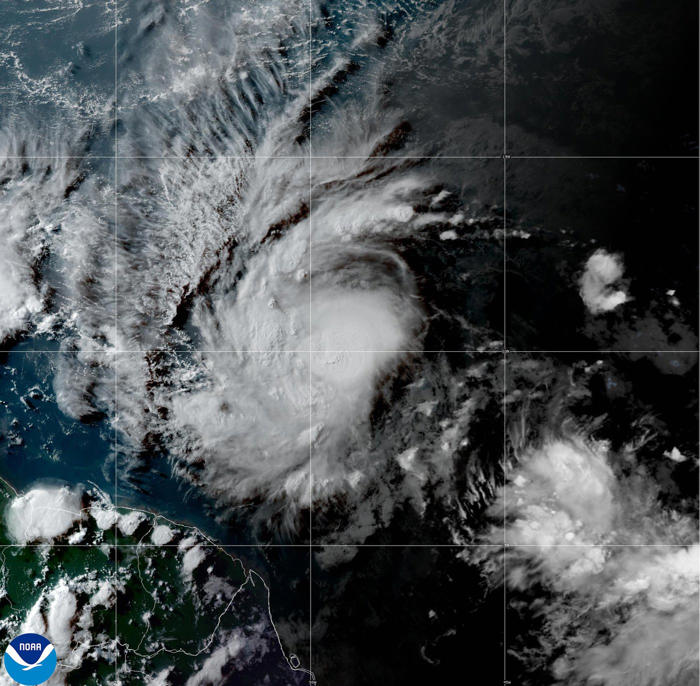 beryl strengthens into a hurricane in the atlantic, forecast to become a major storm