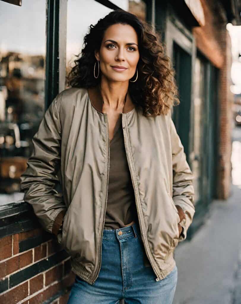 <p>Enter the bomber jacket, a staple that has carved out its niche in the fashion world. Known for its relaxed fit, the jacket can be thrown over any outfit, adding coolness without sacrificing comfort, while the ribbed cuffs and hem enhance your figure by cinching in the right places.</p>