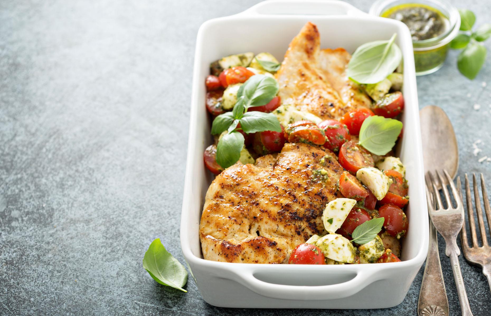 Try a chicken tray bake for a low-effort dinner